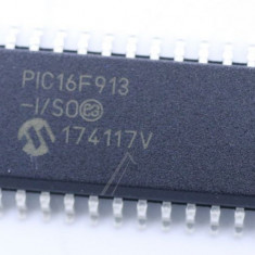 8BIT MCU,7K FLASH,256 RAM,SOIC28 TYP:PIC16F913-I/SO PIC16F913-I/SO MICROCHIP