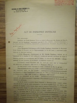 1935, Institutul de Credit Ipotecar S.A., Str. Robert de Flers Nr. 2, Bucuresti foto