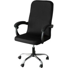 Husa universala pentru scaun de birou, 40 x 45 x 9 cm, neagra