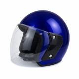 Casca moto/scuter unisex, cu vizor, marime universala 55-60cm, FIXATO, Albastra