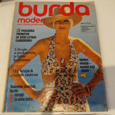 Revistă veche, de colecție. Revistă Burda + tipar. 7 iulie 1976