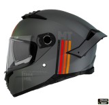 Casca integrala pentru scuter - motocicleta MT Thunder 4 SV MIL C2 gri mat (ochelari soare integrati) &ndash; tip viziera MT-V-28B M (57/58cm)