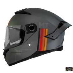 Casca integrala pentru scuter - motocicleta MT Thunder 4 SV MIL C2 gri mat (ochelari soare integrati) &ndash; tip viziera MT-V-28B XS (53/54cm)