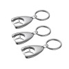 Set de trei brelocuri de chei DEPOX, Mercedes, 7.5 cm, metal, argintiu