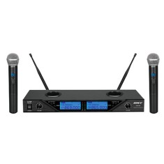 Set 2 microfoane wireless 8 canale reglabile BST foto