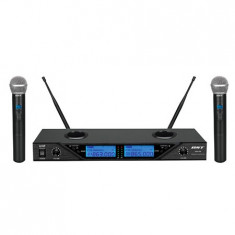 Set 2 microfoane wireless 8 canale reglabile BST