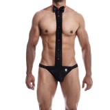Tanga din Dantela Smoking MOB Black S/M