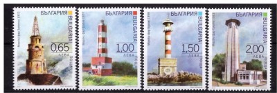 Bulgaria 2017 - Peisaje marine și faruri, seria MNH foto