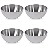 Set boluri, 4 piese, 1.8 l, Metal, Argintiu