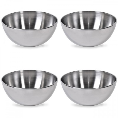 Set boluri, 4 piese, 1.8 l, Metal, Argintiu foto