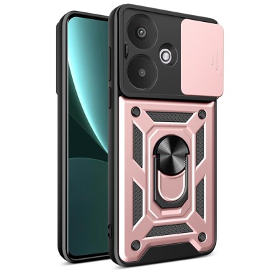 Husa Xiaomi Redmi 13C 5G protectie camera Techsuit CamShield Series, roz foto