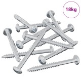 vidaXL Șurub din Lemn 3273 pcs Argintiu 9,8 x 53 mm Oțel 864522