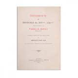 Constantin George Mano, Documente din secolele al XVI-lea - XIX-lea privitoare la familia Mano, 1907