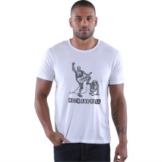 Tricou personalizat barbat &amp;quot; STAR WARS BAND ROCK AND ROLL&amp;quot;, Alb, Bumbac, Marime XXL foto
