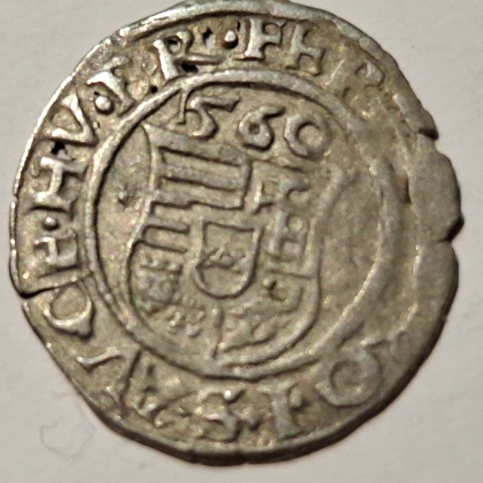 Ungaria 1 denar 1560 KB argint Ferdinand l