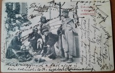 Carte postala, locuitori din Iernut, Transilvania, 1918
