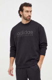 Adidas bluză bărbați, culoarea negru, cu imprimeu IW1190