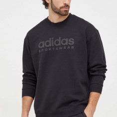 adidas bluză bărbați, culoarea negru, cu imprimeu IW1190