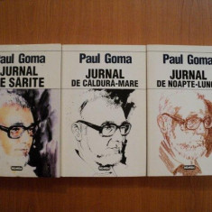 JURNAL PE SARITE / JURNAL DE CALDURA-MARE / JURNAL DE NOAPTE-LUNGA de PAUL GOMA 1996
