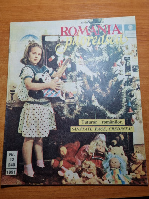 romania pitoreasca decembrie 1991-art. si foto sinaia,manastirea cozia,craciunul foto