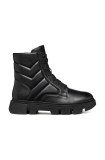 Geox botine D VILDE femei, culoarea negru, cu toc plat, D46UAA 0TUBC C9999