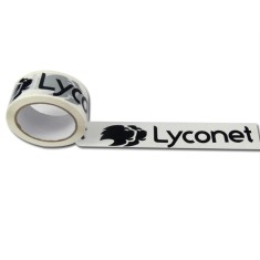 Banda Adeziva Personalizata, Dimensiune 50mm x 990m, Tipar 1 Culoare, Suport Alb sau Transparent, Adeziv Acrilic foto