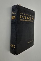 Carte veche 1929 Ghid Hachette Paris + Harta mare