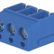 Regleta 3 contacte albastra de conexiuni placa PCB in unghi 90 5mm 3 piste max.2.5mm2 albastru DEGSON ELECTRONICS DG300-5.0-03P-