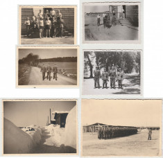 1941-1942 Set 6 fotografii originale Lagarul de prizonieri Turnu Magurele foto