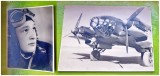 G188-I- ww2-Set 2 Foto mari Luftwafe- Bombardier si aviatorul de pe bombardier.