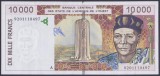 Bancnota Statele Africii de Vest 10.000 Franci 1992 - P114Aa UNC Coasta de Fildes ( vezi descriere )