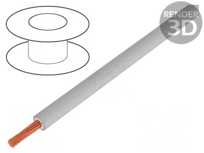 Cablu Silivolt 2V 2.5mm2 Cu Silicon Gri 100m foto