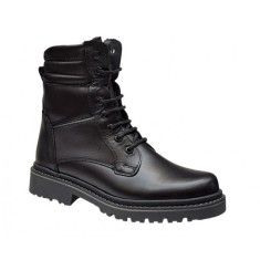 Bocanci barbati experimentali din piele naturala, imblaniti, model iarna, negru, Army Force GKR55N