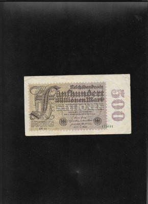 Germania 500000000 marci mark (500 milioane) 1923 seria173641 graffiti foto