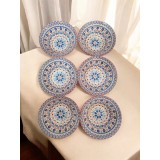 Set 6 boluri ceramice multicolore tradiționale