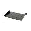 Raft fix 19&amp;quot;, 1U, 300mm, fixare fata in 2 puncte, sarcina 30kg, culoare neagra RAL 9005 - DATEUP NewTechnology Media