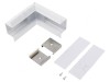 Conector 90&deg; Alb Aluminiu VARIO30-05