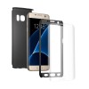 Husa 360 Full Cover Samsung Galaxy A5 2017 Neagra + Folie Sticla, Protectie Socuri si Zgarieturi, Carcasa Plastic