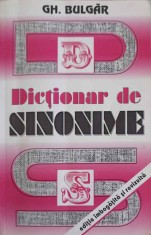 DICTIONAR DE SINONIME-GH. BULGAR-263555 foto