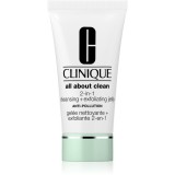 Clinique All About Clean 2-in-1 Cleansing + Exfoliating Jelly gel exfoliant de curatare 150 ml