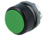 Comutator apăsare 22mm verde