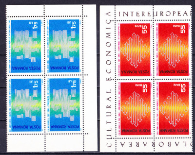 TSV$ - 1971 LP 762 COLABORAREA CULTURAL-ECONOMICA INTEREUROPEANA BLOC X 4 MNH/** foto