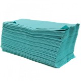 Prosoape Pliate Verzi, V fold, 1 Strat, Reciclat, 200buc pac