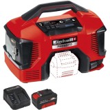 Einhell TE-AC 18/11 LiAC PRESSITO PXC + Starter Kit - Compresor hibrid 11 bar + Set 1 acumulator si incarcator Li-Ion 18 V 4 Ah