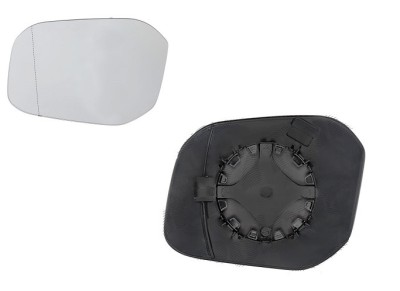 Geam oglinda exterioara cu suport fixare Volkswagen Caddy 3 (2k), 06.2015-, Dreapta, geam convex; cromat, View Max foto