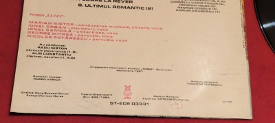 SAVOY &amp;ndash; Ultimul Romantic 2 disc vinil foto