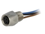 Conector M8 0,5m Mamă cu Cabluri Soclu E 4A și Filet M8