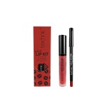 Set ruj si creion de buze, Technic, Velvet Lip Kit, Vintage Red
