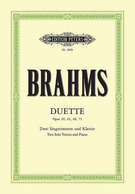 14 Duets for Soprano, Alto and Piano: Opp. 20, 61, 66, from Op. 75 foto