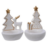 Cumpara ieftin Suport lumanare - Xmas Tree and Deer - mai multe modele | Kaemingk